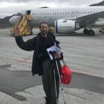 Icepeople editor and former Juneau Empire reporter Mark Sabbatini departs Svalbard on July 21, 2021. (Courtesy photo / Mark Sabbatini)