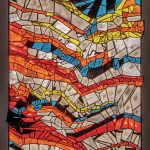 Photo by Michael Francisco Conti Sheila Wynes Strata #2 is shown here in retro reflection, or when the work is seen in the dark with reflected light.