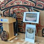 Michael S. Lockett / Juneau Empire
Rosita Worl, president of the Sealaska Heritage Institute, speaks during a ceremony commemorating the settlement of an intellectual property lawsuit against a fashion company on Friday, Aug. 13, 2021.