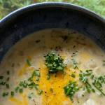This potato corn chowder takes 10 minutes to prepare and can be customized with different toppings to satisfy everyone at the table. (Photo by Tressa Dale/Peninsula Clarion)