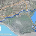 This graphic shows Homer's inundation zone, which is 50 feet above sea level. Currently, the Public Works campus is at 35 feet in elevation and at risk of flooding if a tsunami hit. (Photo provided by the Public Works Campus Task Force)