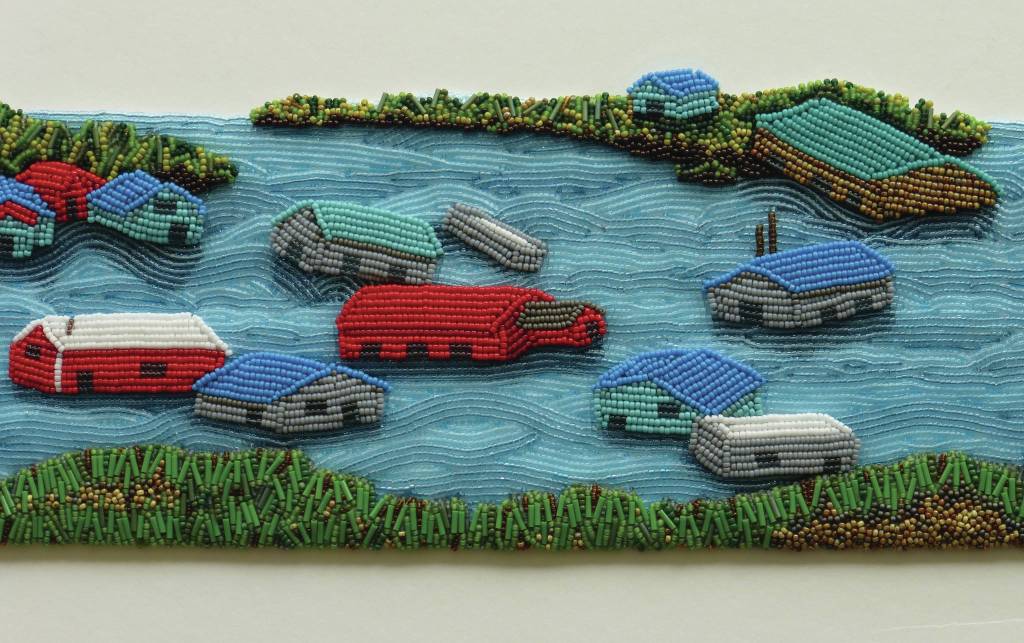 Beth Blankenships bead work is part of the Circle of Protection exhibit opening Friday, Sept. 3, 2021, at Bunnell Street Arts Center in Homer, Alaska. (Photo courtesy of Bunnell Street Arts Center)