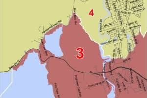 A proposal from the Alaska Redistricting Board would substantially change Juneau's legislative districts. One of the latest proposals, seen here, would put parts of Auke Bay and the Mendenhall Valley in the same district as downtown Juneau and Douglas Island. The Northern Lynn Canal communities of Haines, Skagway and Kluckwan would be placed in the same district as the Mendenhall Valley. (Courtesy image / Alaska Redistricting Board)