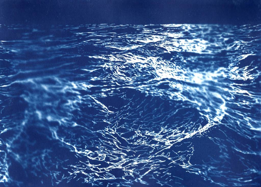 A cyanotype by Kristin Link from a group exhibit, Sound of Wind and Glass, with John Hagen and Michael Walsh showing for October at Bunnell Street Arts Center. (Photo provided)
A cyanotype by Kristin Link from a group exhibit, Sound of Wind and Glass, with John Hagen and Michael Walsh showing for October at Bunnell Street Arts Center. (Photo provided)