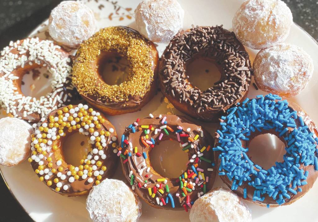 These old-fashioned doughnuts dont skimp on the fat or sugar. (Photo by Tressa Dale/Peninsula Clarion)