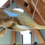 Photo courtesy of the Nikiski Senior Center
A wood-carved whale hangs in the Nikiski Senior Center on Sept. 23.
