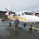 Gary Porter, owner of Bald Mountain Air Service, stands in front of his Twin Otter airplane Friday, Oct. 22. (Photo by Sarah Knapp/Homer News)