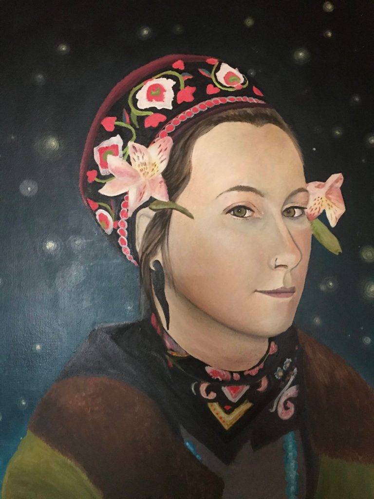 A self portrait of Homer artist Carly Garay. (Photo courtesy of Carly Garay)