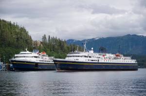 Michael Penn / Juneau Empire File
This 2011 photo shows the Taku and Malaspina ferries at the Auke Bay Terminal.
