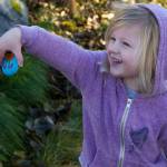 A little girl shows off the rock she found during the Homer Rocks Halloween scavenger hunt at the Islands and Oceans Center on Sunday, Oct. 24. (Photo by Sarah Knapp/Homer News)