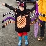 The itsy-bitsy spider shows off his costume at the Haven House Halloween drive-thru at Homer Thrift on Sunday, Oct. 31. (Photo by Sarah Knapp/Homer News)