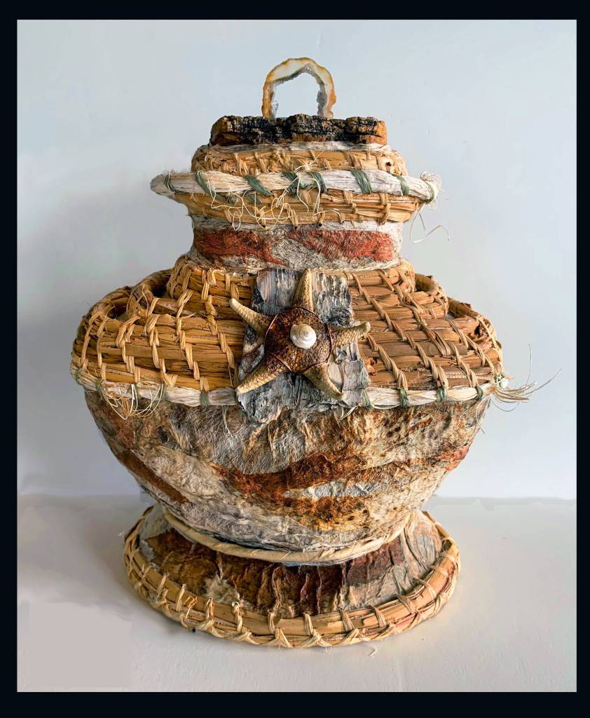 Mavis Mullers basket art is featured in a show at Fireweed Gallery. (Photo provided)