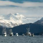 Photo by Jim Lavrakas
More than 30 boats and 300 people gathered Sunday, Nov. 7, at Homers Seafarers Memorial to give a fishermans send off for local charter captain Josh Brooks.