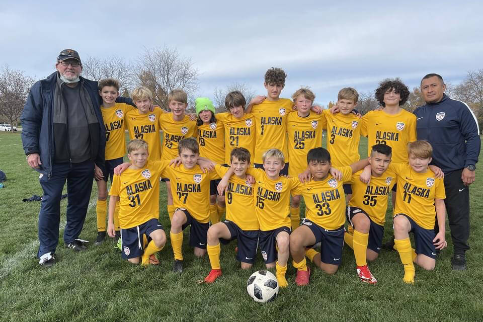 Alaska Olympic Development Program boys 2009 team featuring Reid Rauch (Photo provided by Breanna Hill)