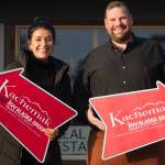 Valerie Buss, owner of Kachemak KW Alaska Group, and Joshua Nelson, CEO of Keller Williams Realty Alaska Group, are pictured at the new office location for Kachemak KW Alaska Group at 925 Sea Plane Court. (Photo by Sarah Knapp/Homer News)