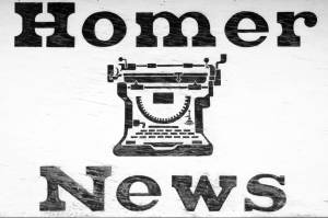 The Homer News sign.