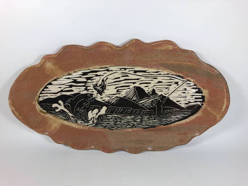 Ceramic art by Jeff Szarzi shows for December at Ptarmigan Arts in Homer, Alaska. (Photo courtesy of Ptarmigan Arts)