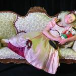 Swift Blackstock as Young Clara poses for a photo on Dec. 3, 2020 in the Petit Nutcracker Ballet at the Homer Nutcracker Productions black box theater in the Wildberry Building in Homer, Alaska. (Photo by Jennifer Norton)