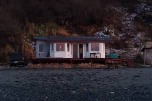 Deborah Morel's beachhouse near Ninilchik, Alaska. (Photo courtesy of Deborah Morel)