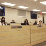 The Kenai Peninsula Borough School District Board of Education meets on Monday, Dec. 6, 2021 in Soldotna, Alaska. (Ashlyn O'Hara/Peninsula Clarion)