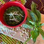 Basil, Parmesan, pine nuts and olive oil come together to make a fragrant pesto. (Photo by Tressa Dale/Peninsula Clarion)