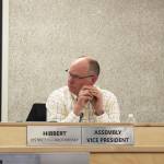 Assembly Vice President Brent Hibbert prepares to vote on legislation during a meeting of the Kenai Peninsula Borough Assembly on Tuesday, Dec. 7, 2021 in Soldotna, Alaska. (Ashlyn OHara/Peninsula Clarion)