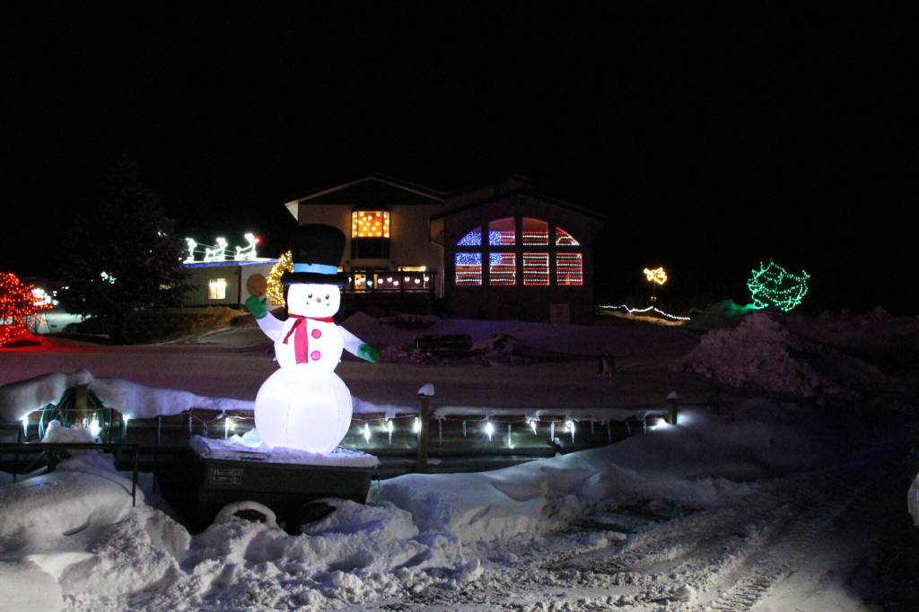 A home on Soundview Avenue is one of the entrants in the Let it Glow holiday lighting contest. (Photo courtesy Homer Chamber of Commerce)