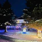 A home in the Baycrest Hill area is one of the entries in the Let it Glow holiday lighting contest. (Photo courtesy Homer Chamber of Commerce)