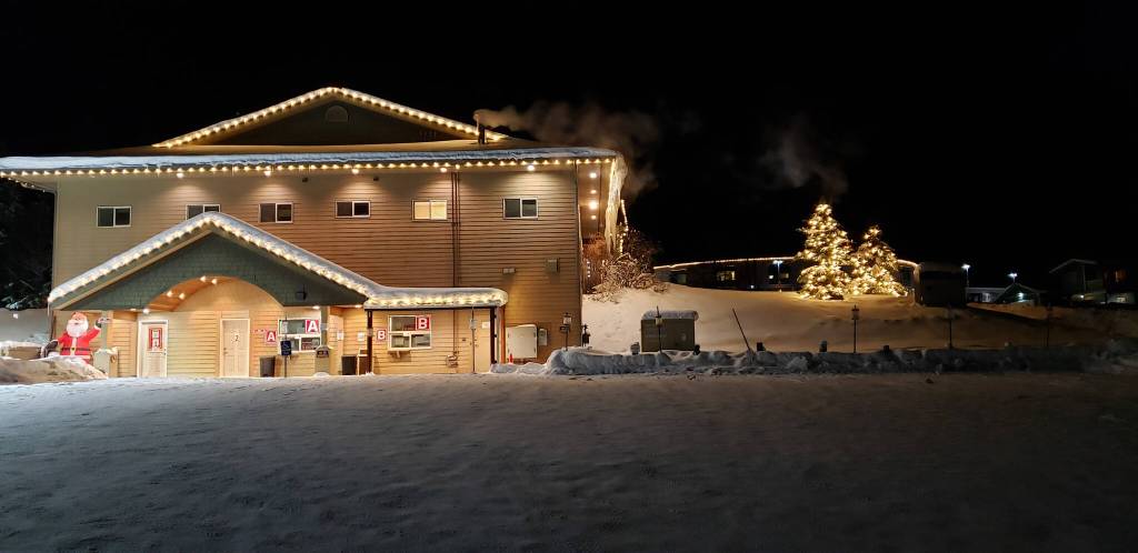 A home in the Baycrest Hill area is one of the entries in the Let it Glow holiday lighting contest. (Photo courtesy Homer Chamber of Commerce)