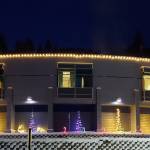 Lights decorate the patient wing of South Peninsula Hospital. (Photo courtesy South Peninsula Hospital)