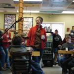 Rep. Sarah Vance, R-Homer, speaks at a town hall meeting on Monday, March 29, 2021, at Captains Coffee in Homer, Alaska. (Photo by Michael Armstrong/Homer News)