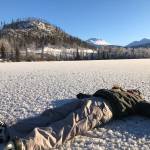 Skating on Jean Lake on Nov. 21, 2021. (Photo courtesy Sabine Poux)