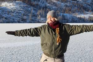 Skating on Jean Lake on Nov. 21, 2021. (Photo courtesy Sabine Poux on Ashlyn OHaras camera)