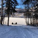 Skating on Jean Lake on Nov. 21, 2021. (Photo courtesy Sabine Poux)