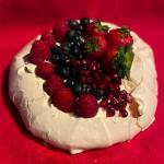The merigue-based pavlova is a lighter-than-air dessert than can be topped with an assortment of fruits. (Photo by Tressa Dale/Peninsula Clarion)