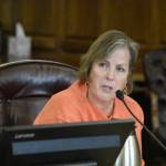 Alaska Permanent Fund Corporation CEO Angela Rodell speaks to the House Finance Committee on Thursday, June 24, 2021. Rodell was fired as CEO on Dec. 10 by APFC's board, a decision which has lawmakers and others asking 'why?' (Peter Segall / Juneau Empire file)