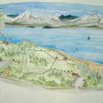 William Marleys proposal for a bayfront park on the Sterling Highway. (Illustration provided)