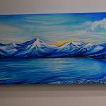 Laura Deweys art is on display at the Kenai Chamber of Commerce and Visitor Center on Wednesday, Jan. 19, 2022. (Camille Botello/Peninsula Clarion)