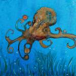 Julianne Tomich uses coffee to create art in her new exhibit COFFEE MI AMORE! at Homer Council on the Arts. (Photo provided)