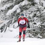 Jeff Helminiak/Peninsula Clarion 
Kenais Madison McDonald skates to fourth place in the junior varsity race at the Kardinal Klassic at Kenai Golf Course on Friday in Kenai.