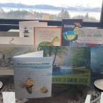 Birthday cards celebrating Toras Fisks 100th birthday fill all of the available counter space in his home. (Photo by Sarah Knapp/Homer News)