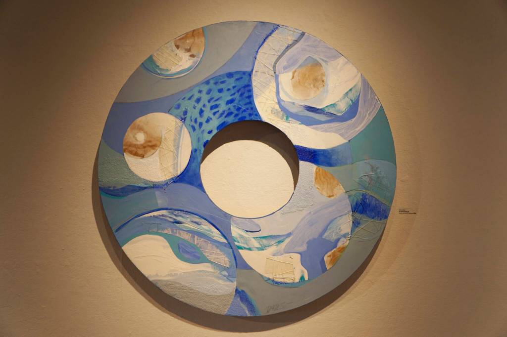 Don Deckers An Arctic Circle: A, one of his works in his exhibit, Thin Ice, showing through February at Bunnell Street Arts Center in Homer, Alaska. (Photo by Michael Armstrong/Homer News)