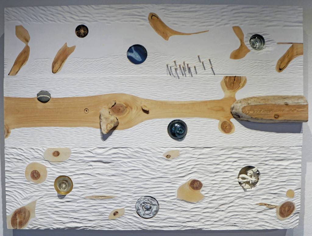 Photo by Michael Armstrong/Homer News 
Don Deckers Beach Walk: Winter, one of his works in his exhibit, Thin Ice, showing through February at Bunnell Street Arts Center in Homer.