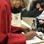 State Sen. Elvi Gray-Jackson, an Anchorage Democrat, filed her paperwork on Thursday, Feb. 10, 2022 at the Division of Elections offices in Juneau, to run for the U.S. Senate seat currently held by Republican Lisa Murkowski. Gray-Jackson, a Democrat, is the first from her party to enter the race and the first Black woman to run for a U.S. Senate seat from Alaska. (Peter Segall / Juneau Empire)