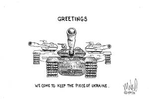 Michael O'Meara's cartoon for Feb. 24, 2022.