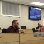 Assembly member Mike Tupper speaks during a meeting of the Kenai Peninsula Borough Assembly on Tuesday, Feb. 15, 2022 in Soldotna, Alaska. (Ashlyn O’Hara/Peninsula Clarion)