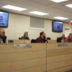 The Kenai Peninsula Borough Assembly convenves on Tuesday, Feb. 15, 2022 in Soldotna, Alaska. (Ashlyn O’Hara/Peninsula Clarion)