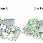 Screen capture/Stantec
These two site plans prepared by Stantec show site plans and options for a proposed community center to go on the site of the Homer Education and Recreation Complex. Plan A would have a slightly larger play area while Plan B would have a larger lawn area. Stantec staff presented the plans at the Homer City Council meeting on Monday, Feb. 28, at the Cowles Council Chambers, Homer City Hall, Homer.