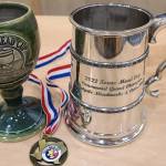 Photo by Jason Davis
Sweetgale Meadworks & Cider House owner Jason Davis received these awards for Best in Show at the 9th annual Texas Mead Cup, held in February. The Alpine Blueberry Mead from Sweetgale also took first place in the berry melomel category.