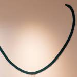 Lost at Sea or Wishbone with a Beard is a piece by Bunnell Street Arts Center artist-in-residence Berith Stennabb inspired by Exxon Valdez Oil Spill oil containment booms. (Photo by Sean McDermott)